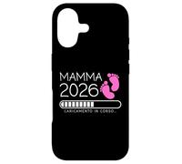 Carcasa para iPhone 17 Mamma 2026 Loading Annuncio Gravidanza Bimba Femmina