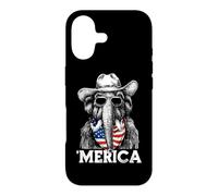 Carcasa para iPhone 17 Mammoth Ice Age Bandera Americana Bandana Gafas De Sol Sombrero De Vaquero