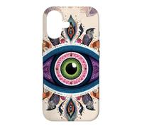 Carcasa para iPhone 17 Mandala Evil Eye Art Style Boho Hippie Estética Tribal