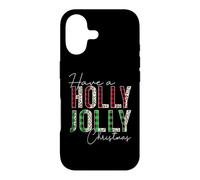 Carcasa para iPhone 17 Manta Have A Holly and Jolly Have a Holly and Jolly Merry Christmas, Leopardo y búfalo