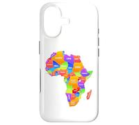 Carcasa para iPhone 17 Mapa De Colores África Países Continente Geografía