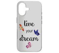 Carcasa para iPhone 17 Mariposas de Acuarela Live Your Dream