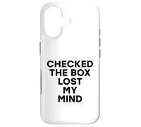 Carcasa para iPhone 17 Marqué la casilla Perdió mi Mente Divertido Voto Electoral demócrata