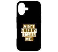 Carcasa para iPhone 17 Marrón Color Nobody Dope As Me Brown Graphic