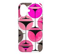Carcasa para iPhone 17 Martinis inspirados en los años Cincuenta en Magenta y Rosa