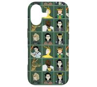 Carcasa para iPhone 17 Marvel Loki Variants Character Grid Verde