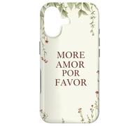 Carcasa para iPhone 17 Más Amor por Favor Cita De Amor Español Romance