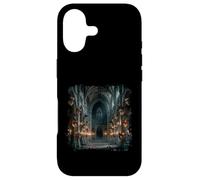 Carcasa para iPhone 17 Máscaras góticas Salón Oscuro Mascarada Catedral Escena Diseño