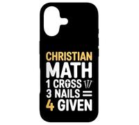 Carcasa para iPhone 17 Matemáticas Cristianas Una Cruz Tres Clavos Cuatro Dados