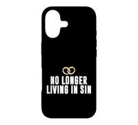Carcasa para iPhone 17 Matrimonio Divertido Pareja de Bodas ya no Vive en Pecado