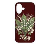 Carcasa para iPhone 17 May Birth Flower Lily of The Valley & Hawthorn Birthday
