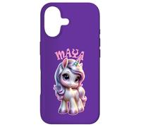 Carcasa para iPhone 17 Maya - Bonito diseño de Unicornio para niñas con Nombre Maya