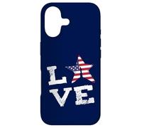 Carcasa para iPhone 17 Me Encanta la Bandera de la Libertad de EE. UU., Que Dice Que es una au Pair Orgullosa Patriota
