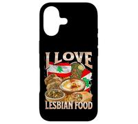 Carcasa para iPhone 17 Me Encanta la Comida Lesbiana Comida Libanesa Divertido Meme Bootleg