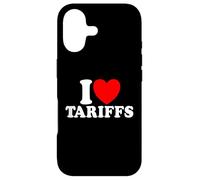Carcasa para iPhone 17 Me encantan Las tarifas, corazón Rojo, Divertida Tarifa de Trump