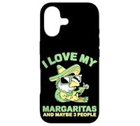 Carcasa para iPhone 17 Me encantan mis Margaritas y Tal Vez 3 Personas Vacaciones en la Playa