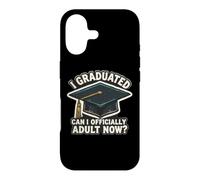 Carcasa para iPhone 17 Me gradué ¿Puedo ser Oficialmente Adulto Ahora? Divertida diversión de graduación