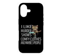 Carcasa para iPhone 17 Me Gusta el Asesinato Muestra Ropa cómoda y Tal Vez 3 Personas Gato