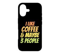 Carcasa para iPhone 17 Me Gusta el café y Tal Vez 3 Personas - Amante del café