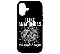 Carcasa para iPhone 17 Me Gustan Las anacondas y Tal Vez 3 Personas Herping Zoo