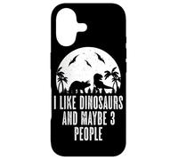 Carcasa para iPhone 17 Me Gustan los Dinosaurios y Tal Vez 3 Personas Dinos T-Rex Lover Primeval