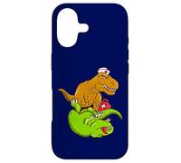 Carcasa para iPhone 17 Medical Trex realizando CPR EMT Enfermera Doctor Dinosaur