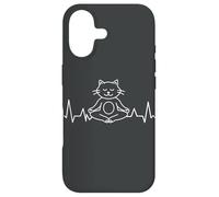 Carcasa para iPhone 17 Meditación de los Chakras del Yoga Mandala Cat Pilates Gato