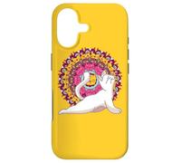 Carcasa para iPhone 17 Meditación de los Chakras del Yoga Mandala Cat Pilates Gato