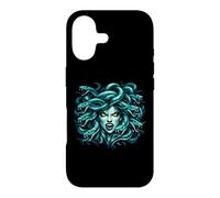 Carcasa para iPhone 17 Medusa Mitología Griega Antigua Oscuridad Diseño Retro Halloween