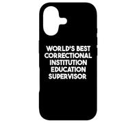 Carcasa para iPhone 17 Mejor Supervisor de Educación de Instituciones Correccionales del Mundo