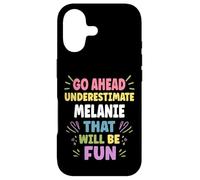 Carcasa para iPhone 17 Melanie Personalized Women's Gift Custom Melanie