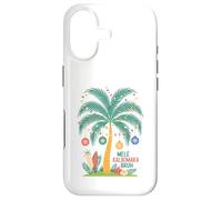 Carcasa para iPhone 17 Mele Kalikimaka Tropical Christmas Hawaiian Xmas Palm Tree