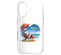 Carcasa para iPhone 17 Mele Kalikimaka Tropical Santa Relajándose en la Playa Hawaii
