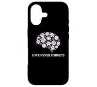 Carcasa para iPhone 17 Memory Care, partidario de la concienciación sobre el Alzheimer Love Never Forgets