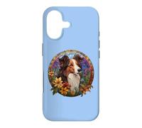 Carcasa para iPhone 17 Mens Kids Owner Flowers Floral Shetland Sheepdog Lover