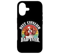 Carcasa para iPhone 17 Mens Retro Vintage Best Cavalier Dad Ever Red Spaniel