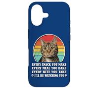 Carcasa para iPhone 17 Mens Womens Every Snack You Make Brown Tabby Cat Lover