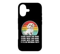 Carcasa para iPhone 17 Mens Womens Funny Every Snack Watching You Maltese Lover