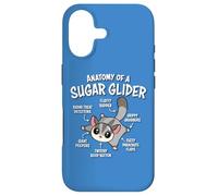 Carcasa para iPhone 17 Mens Womens Kids Cute Anatomy of A Sugar Glider Lover