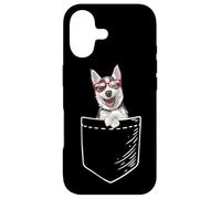 Carcasa para iPhone 17 Mens Womens Kids Pocket Siberian Husky Dog Lover