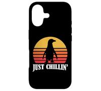 Carcasa para iPhone 17 Mens Womens Kids Retro Vintage Just Chillin' Penguin Lover