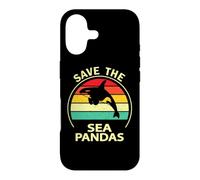 Carcasa para iPhone 17 Mens Womens Killer Whale Save The Sea Pandas Orca Lover