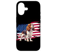 Carcasa para iPhone 17 Mens Womens USA Flag American 4th July Cavalier Dog Mom