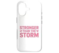 Carcasa para iPhone 17 Mensaje de fe Cristiana más Fuerte Que la tormenta