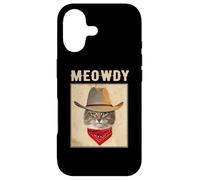 Carcasa para iPhone 17 Meowdy Cowboy Hat Cat Funny Kitty Kitten Cats Lovers