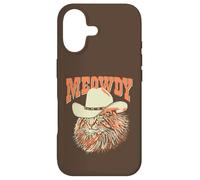 Carcasa para iPhone 17 Meowdy! Funny Country Music Cat Cowboy Hat Vintage
