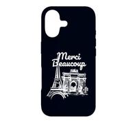 Carcasa para iPhone 17 Merci Beaucoup Divertido Francés Diciendo París Amante Parisino
