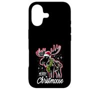 Carcasa para iPhone 17 Merry Christmoose Christmas Moose Tree Lights Pajamas