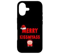 Carcasa para iPhone 17 Merry KissMyAss Funny Santa Christmas Dirty Joke