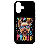 Carcasa para iPhone 17 Mes de concienciación sobre el Autismo Neurodiversidad Yorkshire Terrier